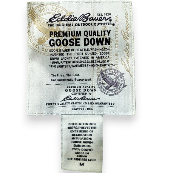 Eddie Bauer 700 Fill Power Premium Goose Down Puffer Vest - Medium - App… - Picture 10 of 13